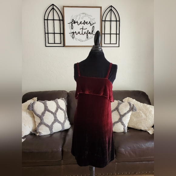 Alice + Olivia Bess Ombre Velvet Sleeveless Slip Dress Size 6 Classic Boho Chic - Picture 14 of 14